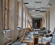 Schools destroyed by mortar and howitzer, rocket fire