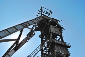 Destroyed observation post