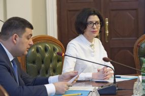 Володимир Гройсман та Оксана Сироїд