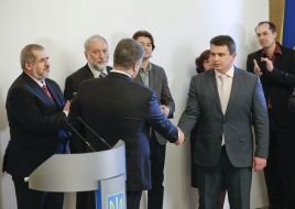 Petr Poroshenko and Artem Sytnyk