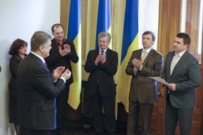 Petr Poroshenko and Artem Sytnyk