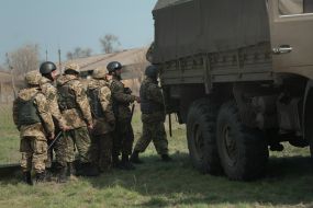 Бойцы ВСП "Сармат" проходят слаживание подразделения