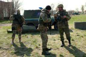 Бойцы ВСП "Сармат" проходят слаживание подразделения