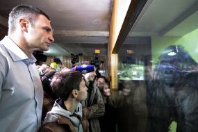 Vitaliy Klitschko inspected the zoo