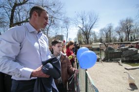 Vitaliy Klitschko inspected the zoo