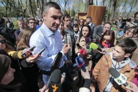Vitaliy Klitschko inspected the zoo