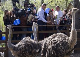 Vitaliy Klitschko inspected the zoo