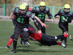 Game time match of the Ukrainian Championship of American football