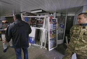 Defeated cigarette kiosk