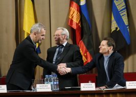 Oleg Musiy, Viktor Turmanov and Mikhail Volynets