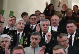 Participants of the III Congress of miners