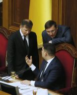 Oleg Lyashko, Vladimir Groisman and Yuriy Lutsenko