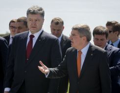 Petro Poroshenko and Thomas Bach
