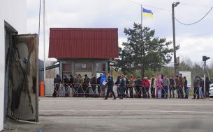 House near the Chernobyl nuclear power plant