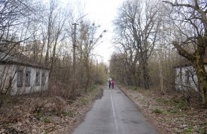 House near the Chernobyl nuclear power plant