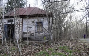House near the Chernobyl nuclear power plant