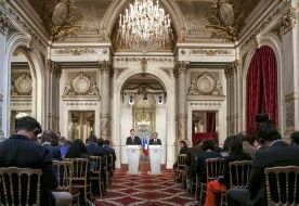 Petr Poroshenko and Francois Hollande