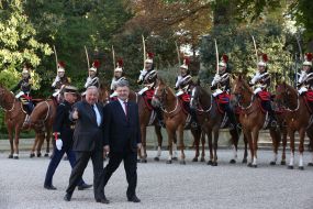 Petr Poroshenko and Gerard Larcher