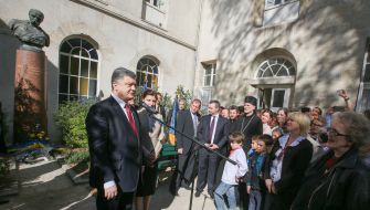 Petr Poroshenko met with the Ukrainian diaspora