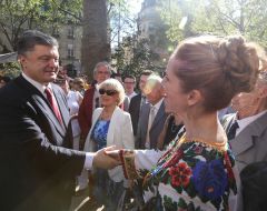 Petr Poroshenko met with the Ukrainian diaspora