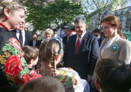Petr Poroshenko met with the Ukrainian diaspora