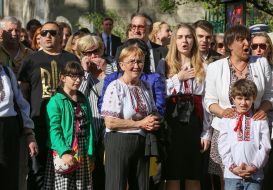 Members of the Ukrainian diaspora