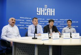 Igor Moskalchuk, Mikhail Goncharuk, Mikhail Kalinichenko and Andrei Zhuk