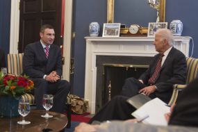 Meeting of Vitali Klitschko and Joe Biden