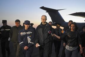 Арсеній Яценюк проінспектував хід ліквідації лісової пожежі