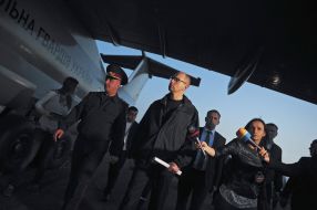 Арсеній Яценюк проінспектував хід ліквідації лісової пожежі