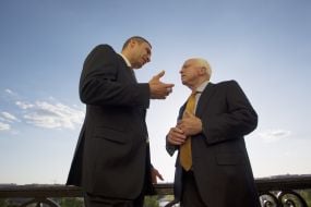 Meeting of Vitali Klitschko and John McCain