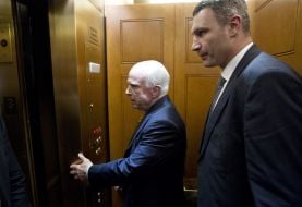 Meeting of Vitali Klitschko and John McCain