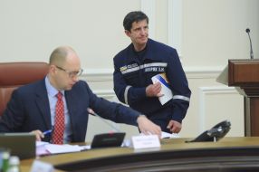 Arseniy Yatsenyuk and Zoryan Shkiryak