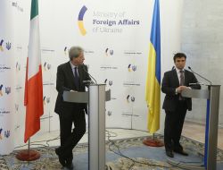 Paolo Dzhentiloni and Pavel Klimkin