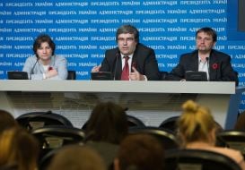 Eugene Nischuk, Rostislav Pavlenko and Vladimir Vyatrovich