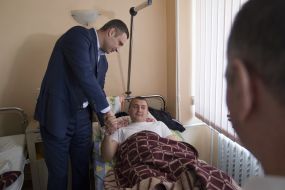Vitali Klitschko visited the police in emergency hospital