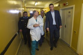 Vitali Klitschko visited the police in emergency hospital