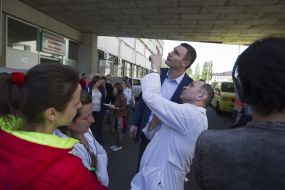 Vitali Klitschko visited the police in emergency hospital