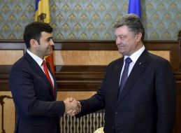 Petr Poroshenko and Cyril Gaburich