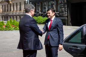 Petr Poroshenko and Cyril Gaburich