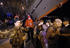 The IL-76 plane, which evacuated Ukrainians from Nepal disaster area, landed at the Boryspil airport near Kiev