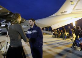 The IL-76 plane, which evacuated Ukrainians from Nepal disaster area, landed at the Boryspil airport near Kiev