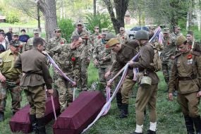 Reburial of the remains