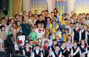 Марина Порошенко під час уроку-концерту