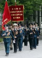 The opening of the memorial plaque to Joseph Stalin