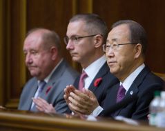 Ban Ki Moon and Boris Lozhkyn
