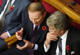 Leonid Kuchma and Viktor Yushchenko