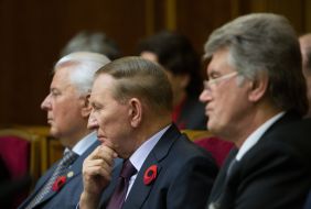 Leonid Kravchuk, Leonid Kuchma and Viktor Yushchenko