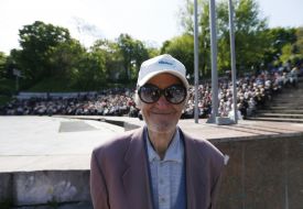 The participant of the festive rally