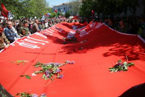 The participants of the Victory Parade
